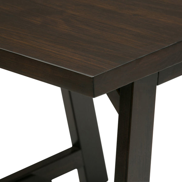 Dark Chestnut Brown | Sawhorse 22 inch End Side Table