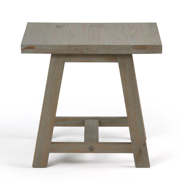 Distressed Grey | Sawhorse 22 inch End Side Table