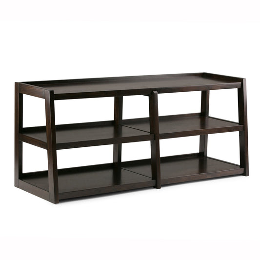 Dark Chestnut Brown | Sawhorse 60 inch Wide TV Media Stand