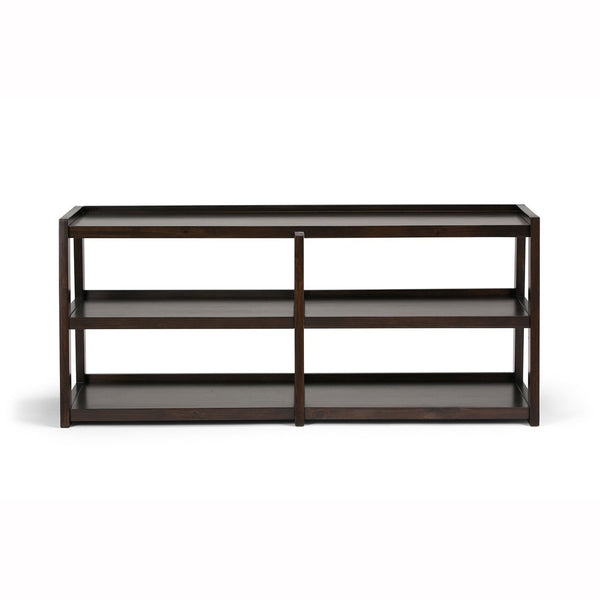 Dark Chestnut Brown | Sawhorse 60 inch Wide TV Media Stand