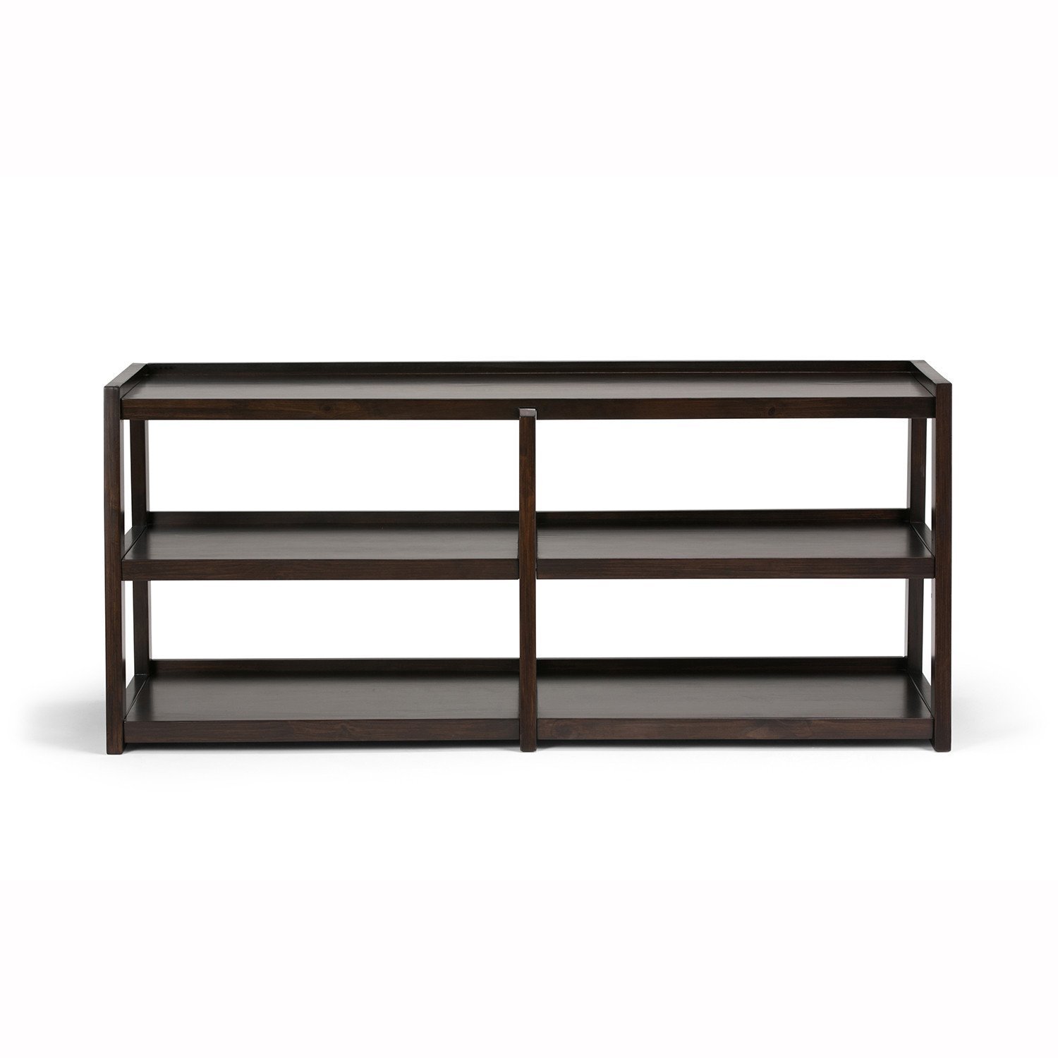 Dark Chestnut Brown | Sawhorse 60 inch Wide TV Media Stand