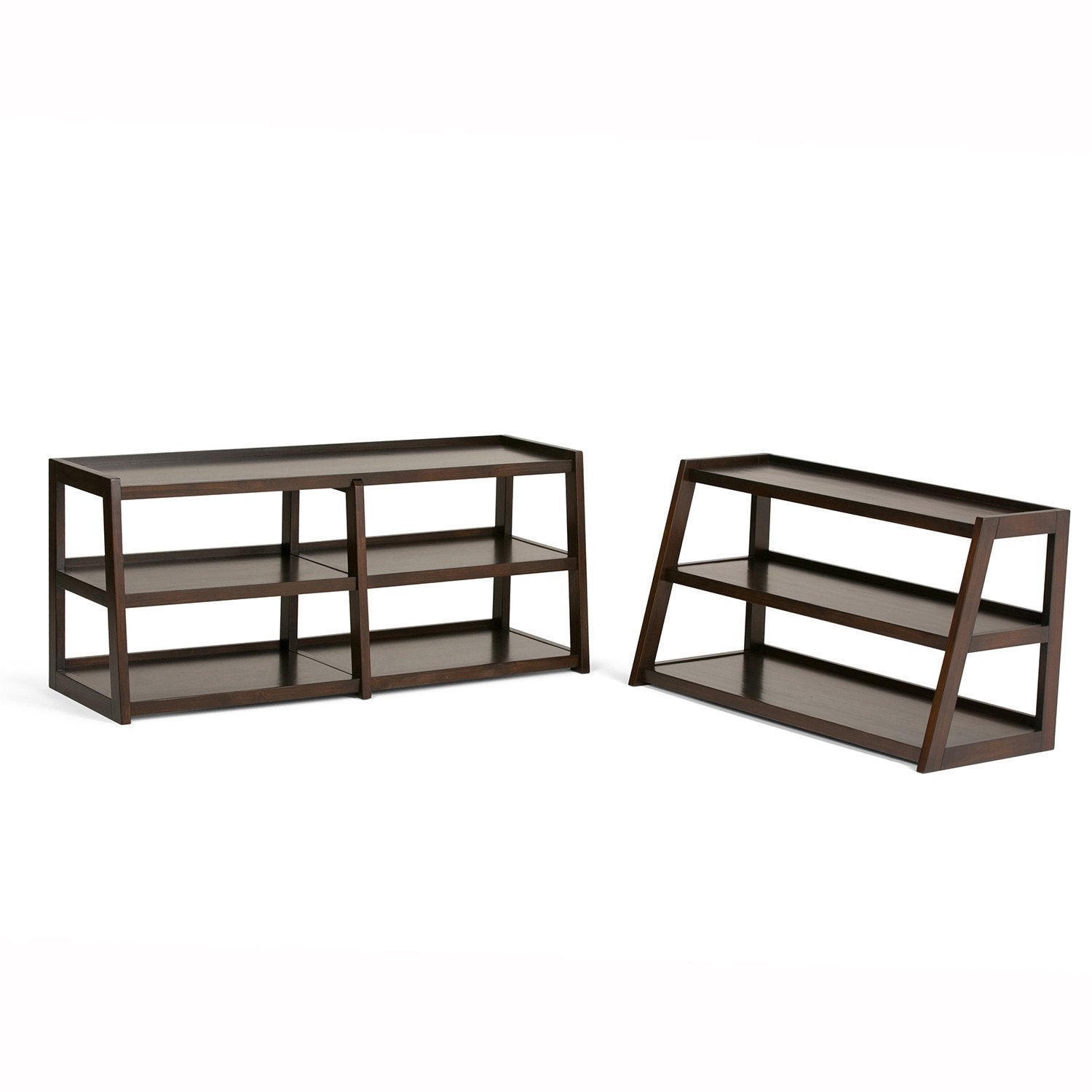 Dark Chestnut Brown | Sawhorse 60 inch Wide TV Media Stand