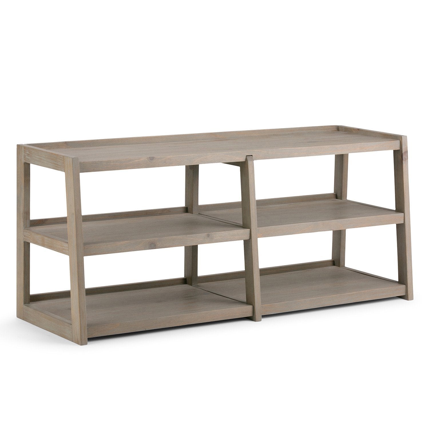 Distressed Grey | Sawhorse 60 inch Wide TV Media Stand