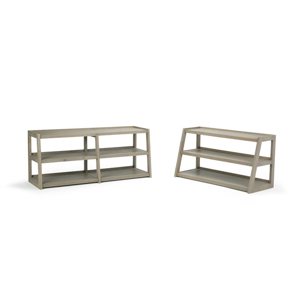Distressed Grey | Sawhorse 60 inch Wide TV Media Stand