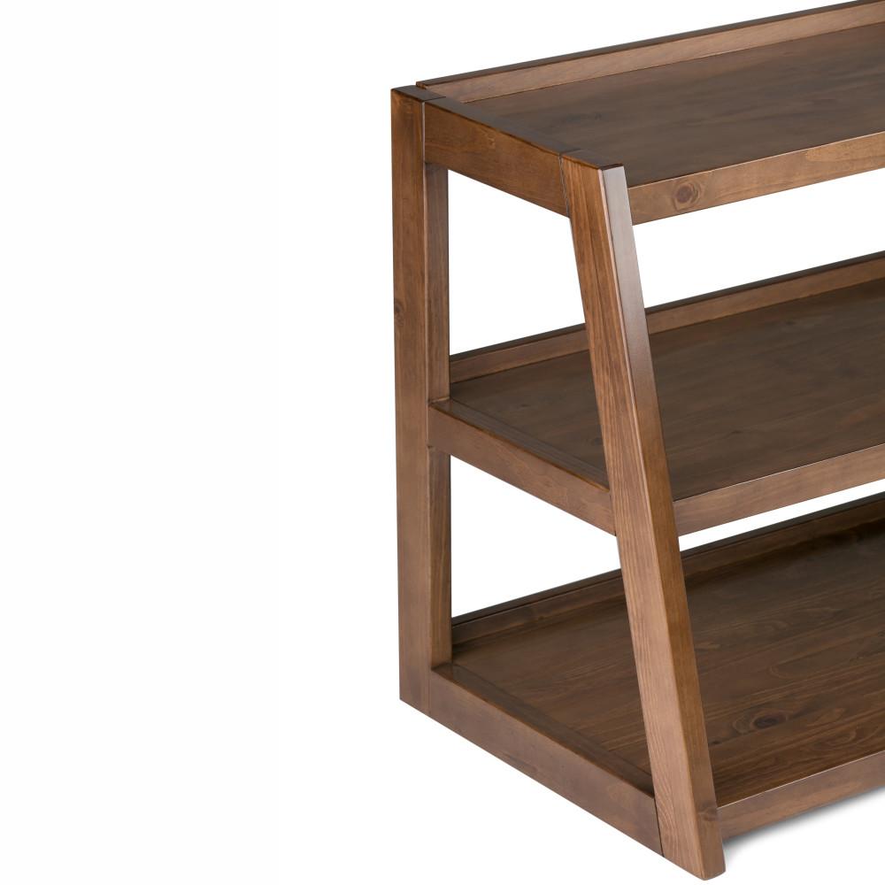 Medium Saddle Brown | Sawhorse 60 inch Wide TV Media Stand