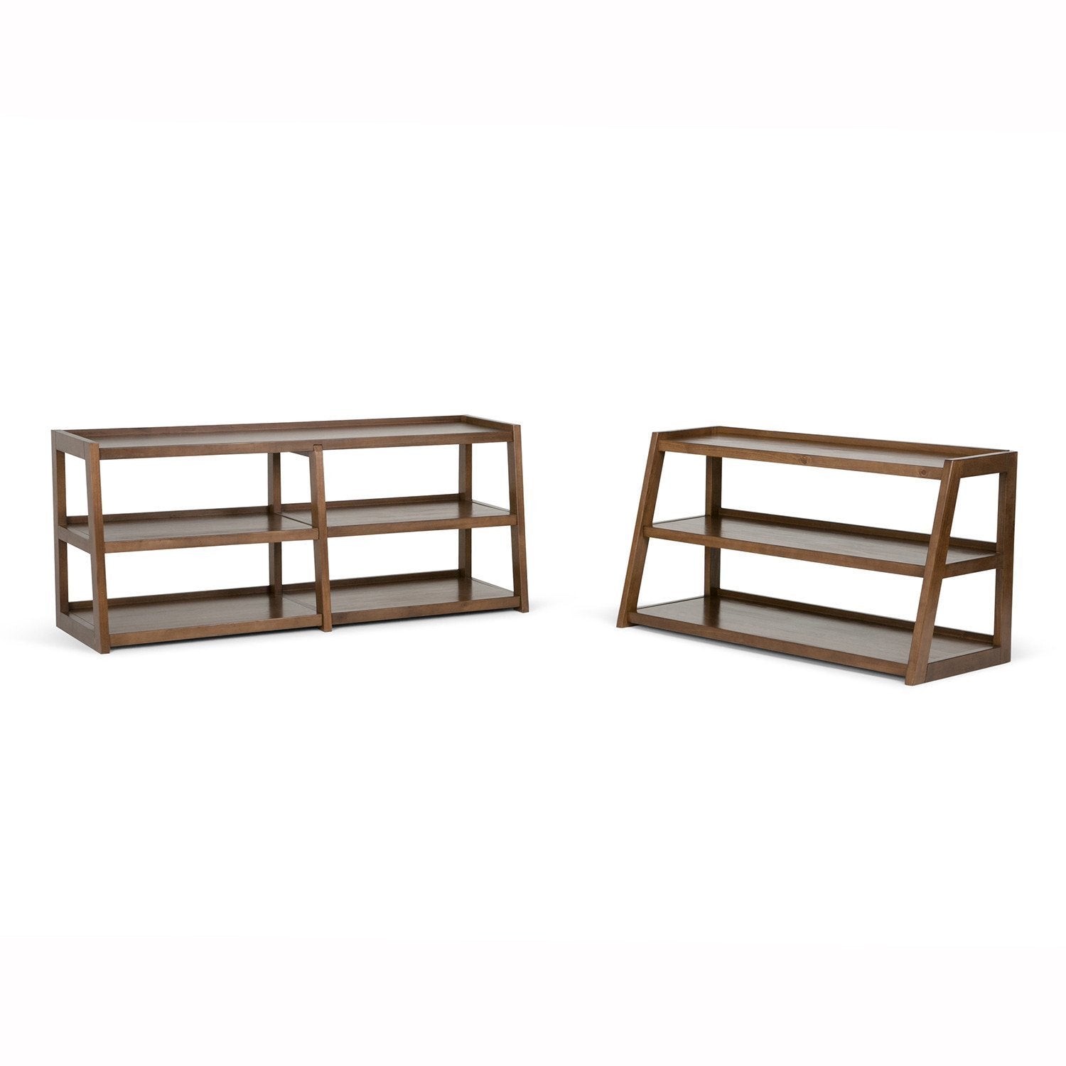 Medium Saddle Brown | Sawhorse 60 inch Wide TV Media Stand