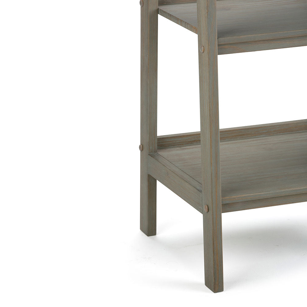 Distressed Grey | Sawhorse 24 inch Ladder Shelf