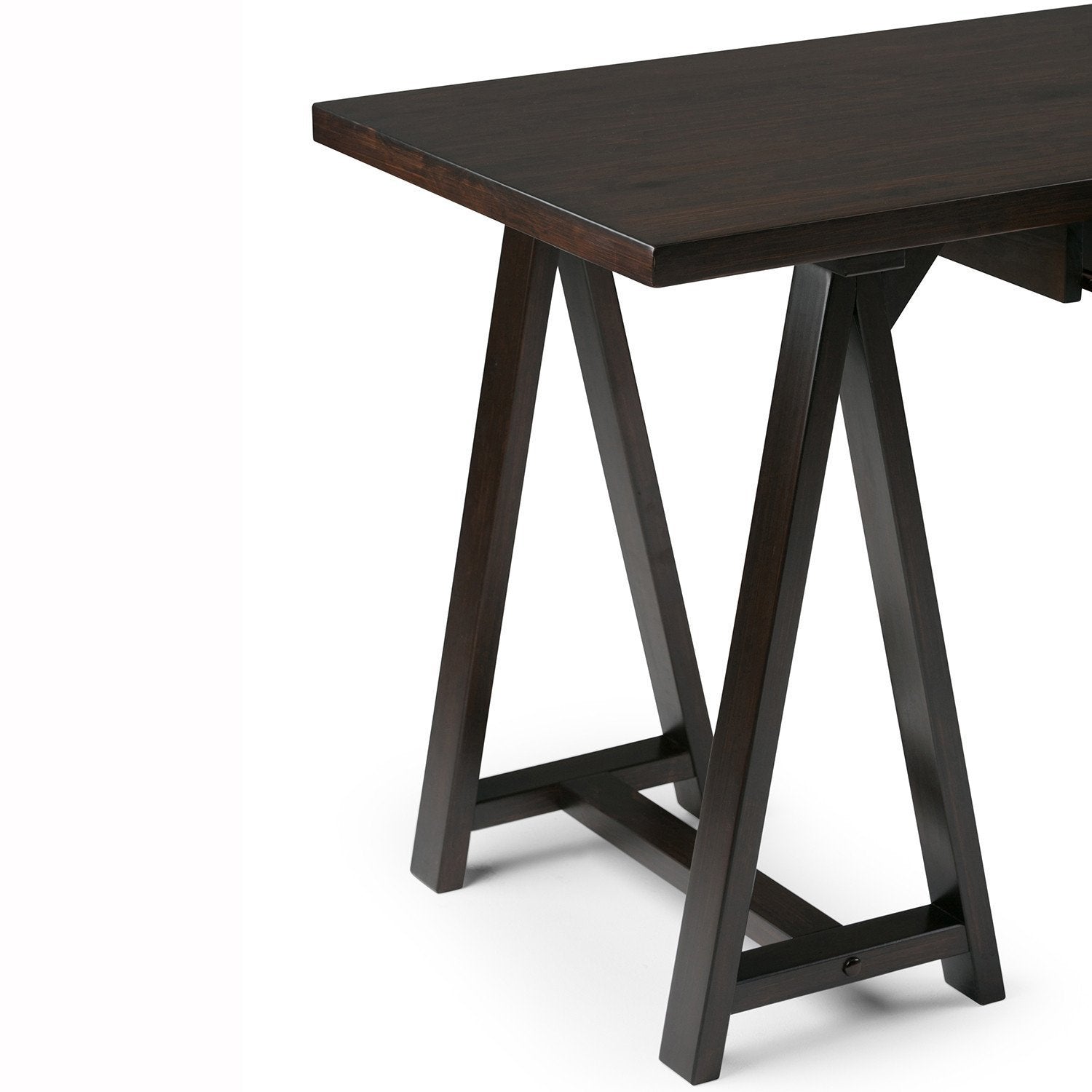 Dark Chestnut Brown | Sawhorse 60 inch Desk