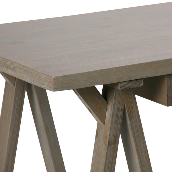 Distressed Grey | Sawhorse 50 inch Small Desk