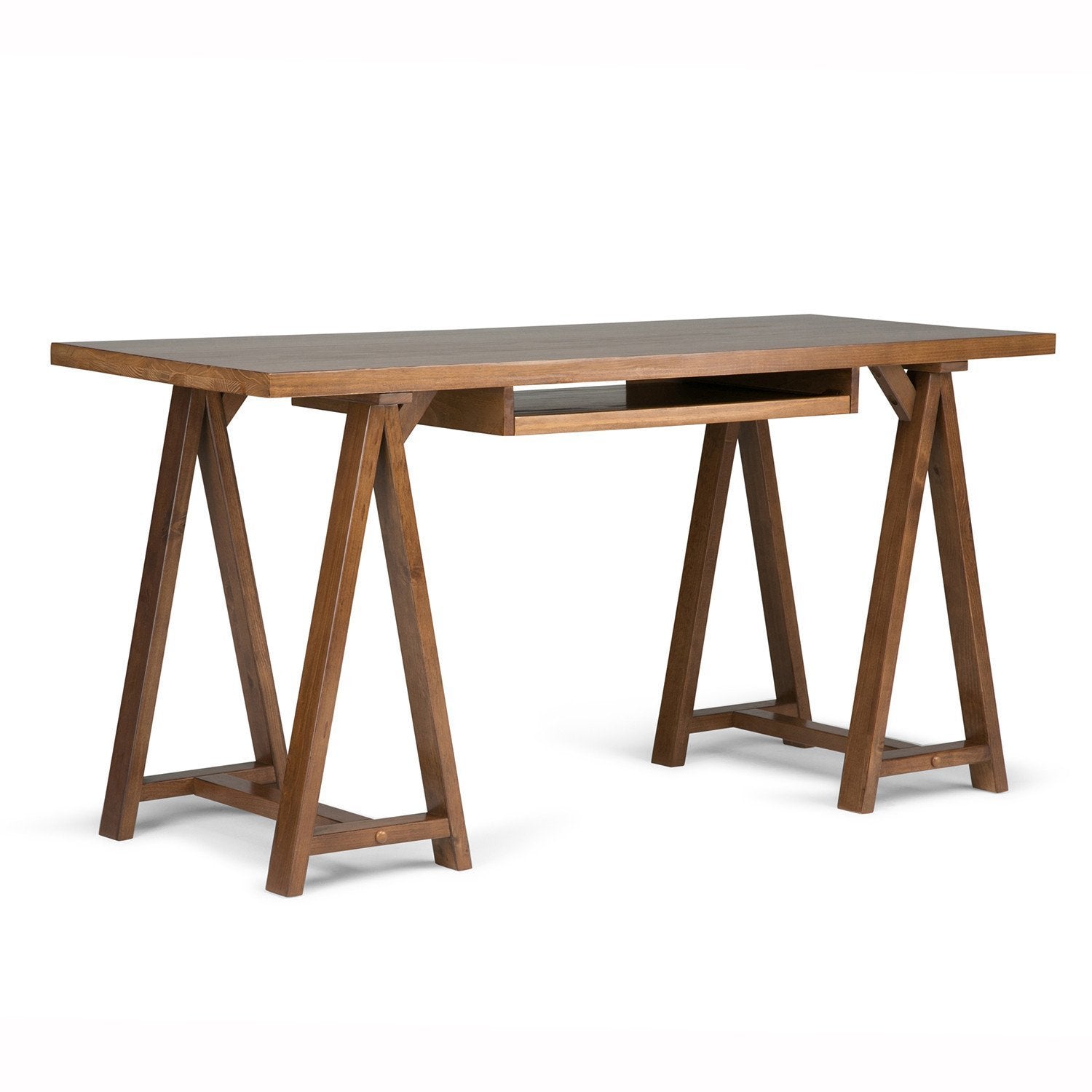 Medium Saddle Brown | Sawhorse 60 inch Desk