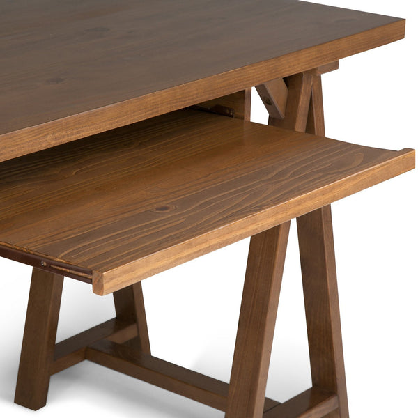 Medium Saddle Brown | Sawhorse 60 inch Desk