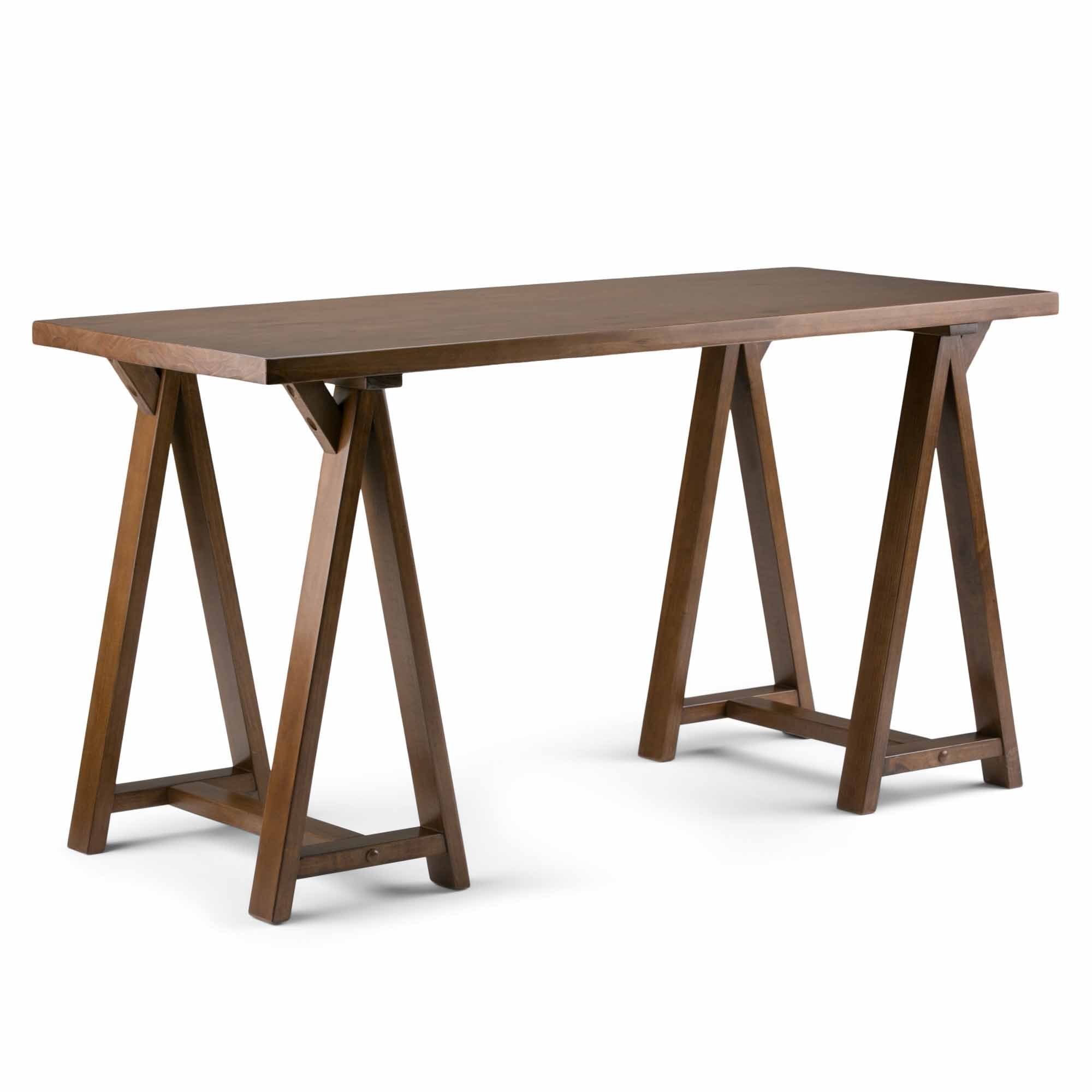 Medium Saddle Brown | Sawhorse Writing Desk