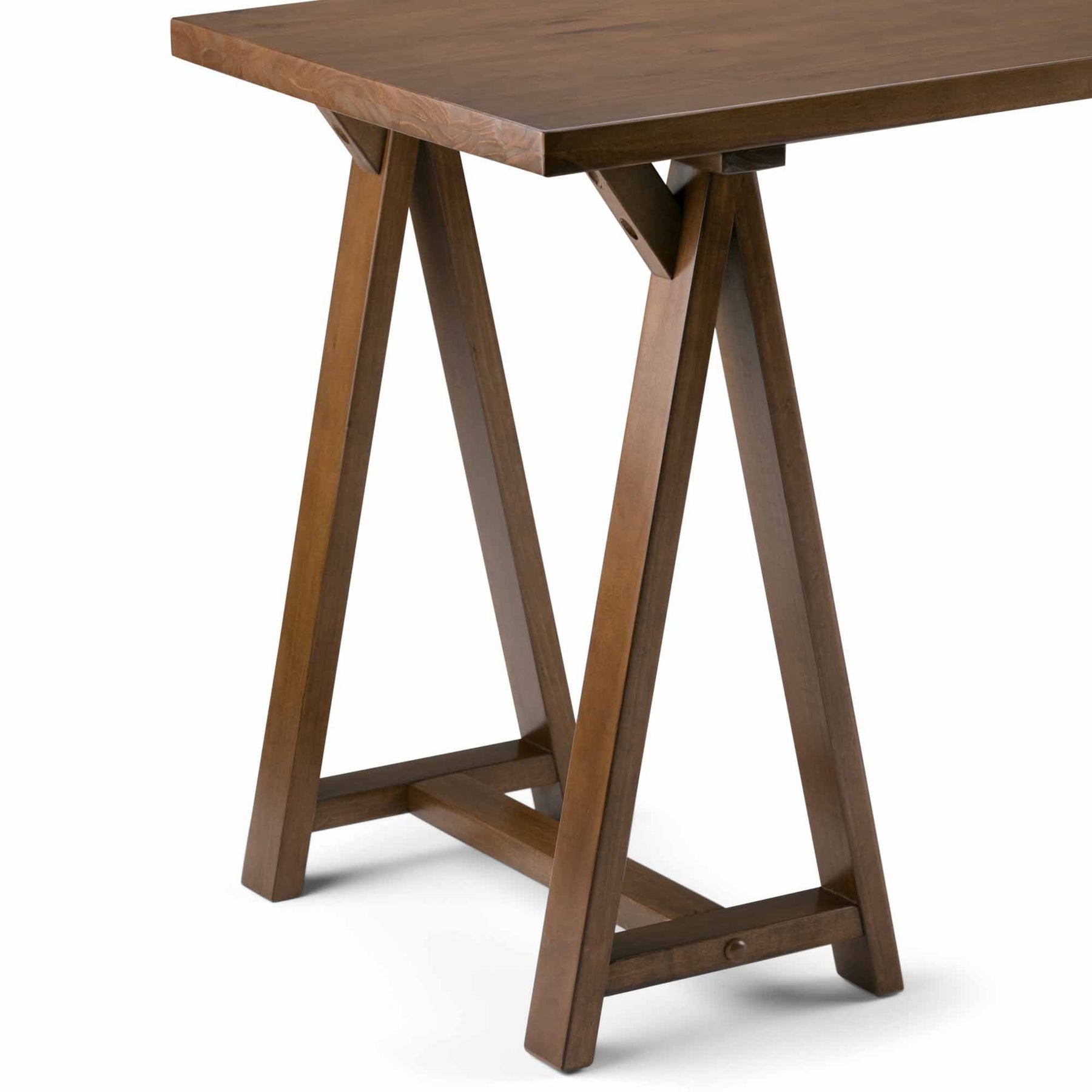 Medium Saddle Brown | Sawhorse Writing Desk