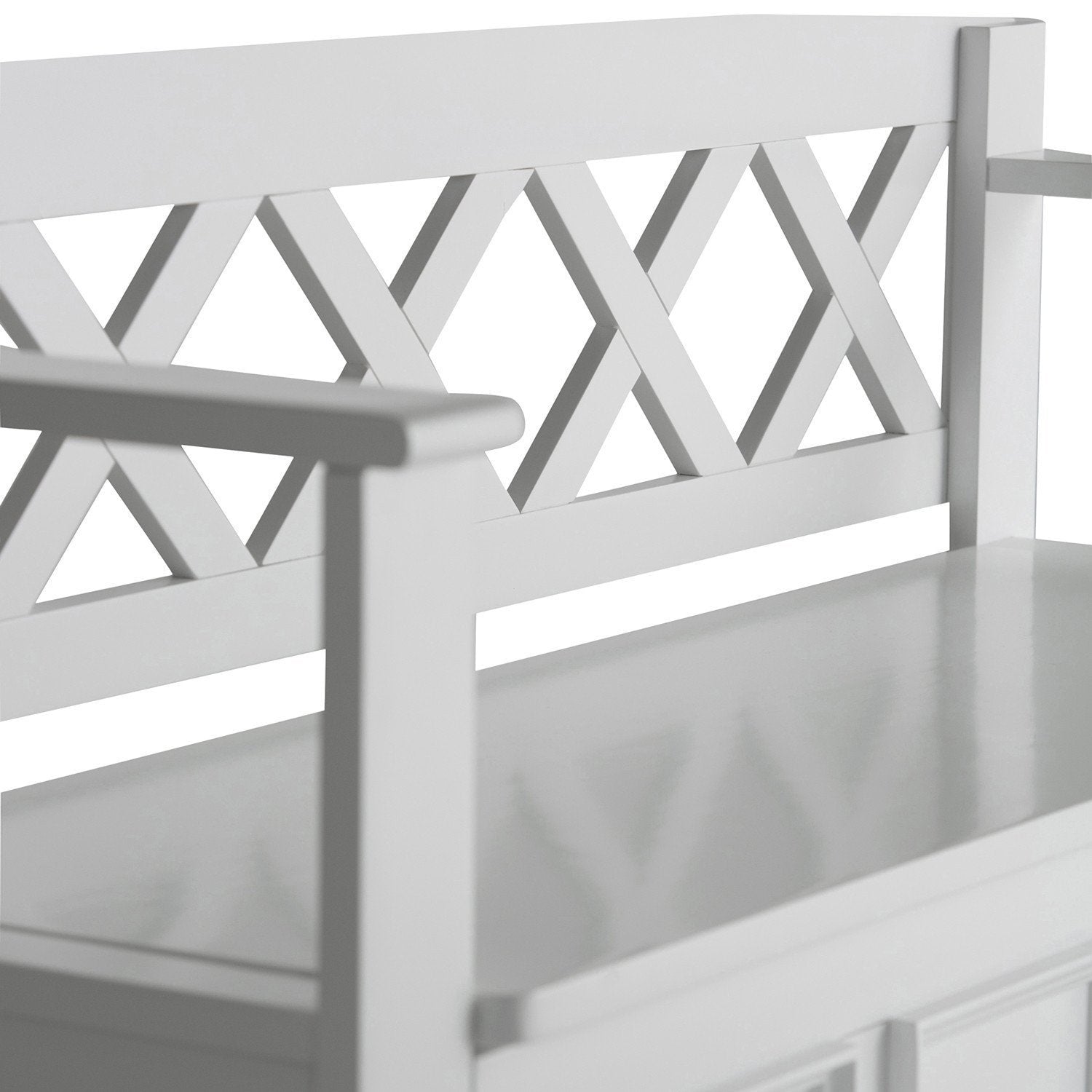 White | Amherst Entryway Bench