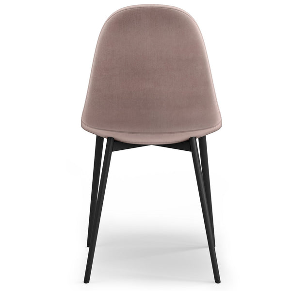 Rose Velvet Fabric | Alpine Dining Chair (Set of 2)