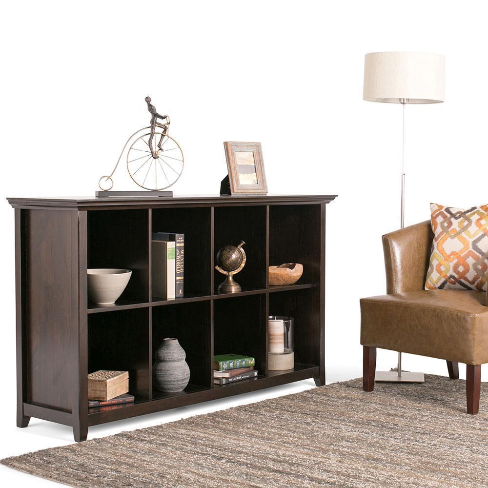 Hickory Brown | Amherst 8 Cube Storage/Sofa Table
