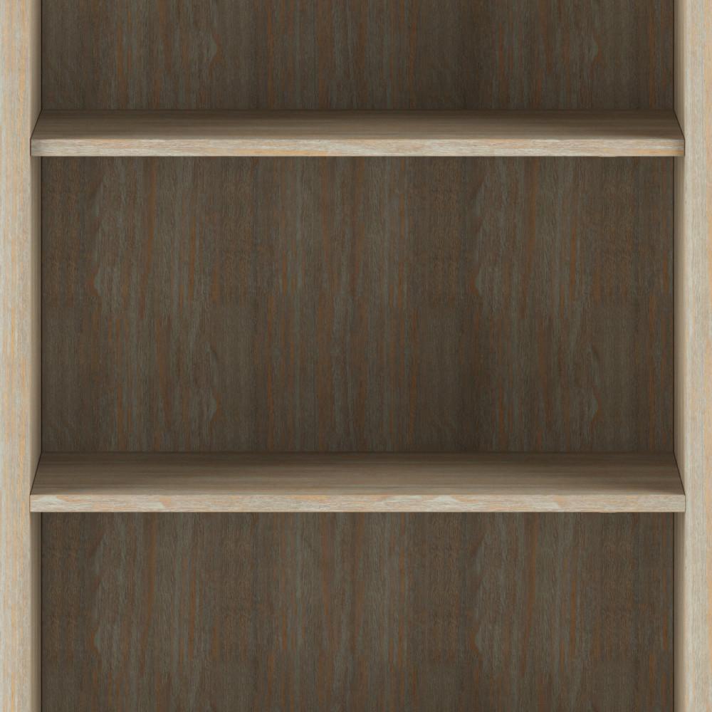 Distressed Grey | Amherst 5 Shelf Bookcase