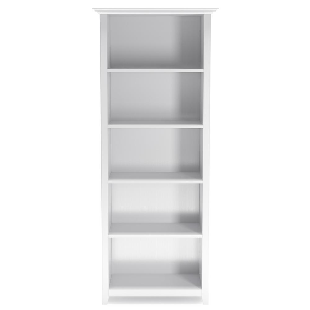 White | Amherst 5 Shelf Bookcase