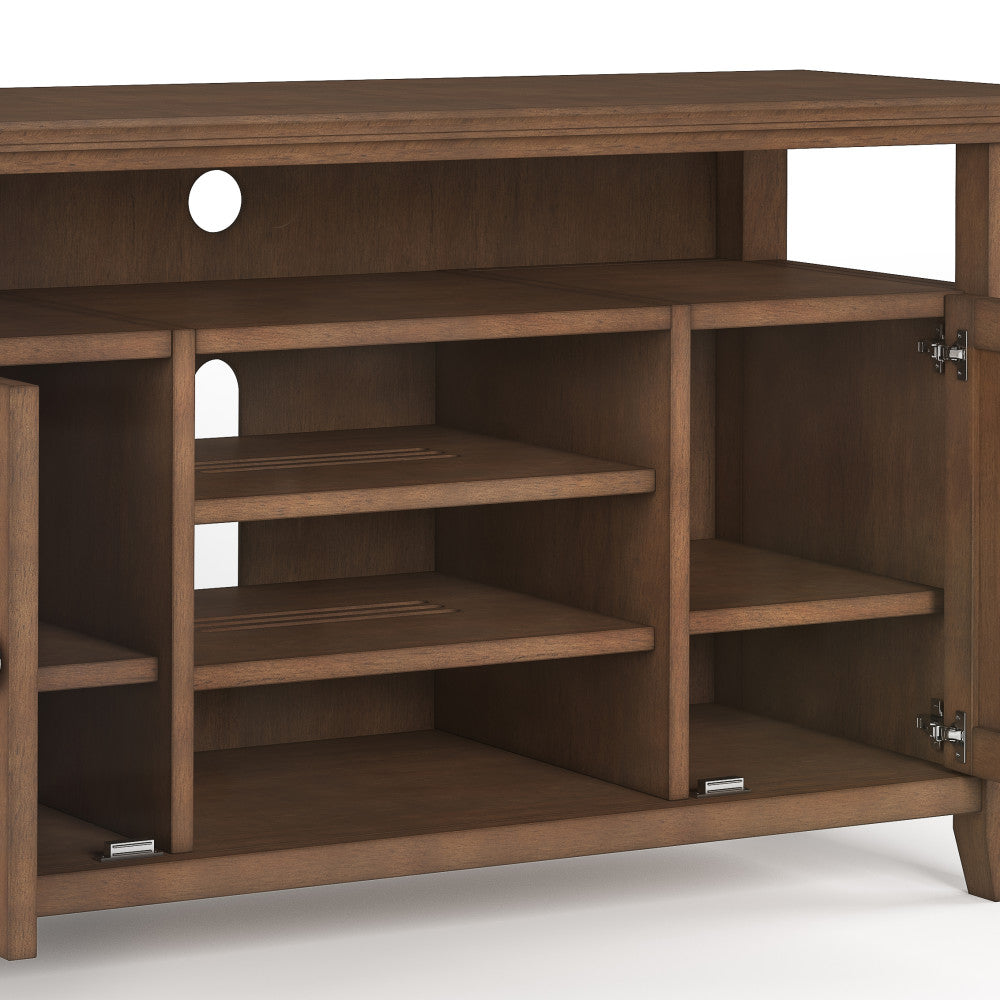 Rustic Natural Aged Brown | Amherst TV Media Stand