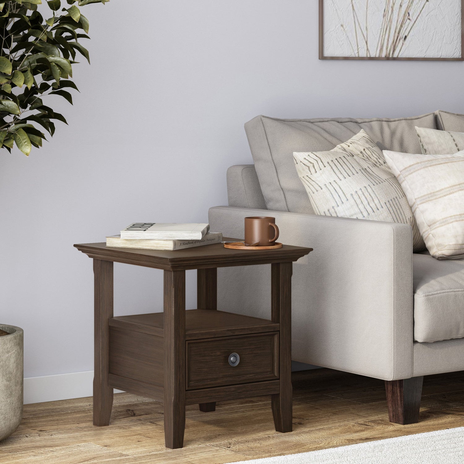 Farmhouse Brown | Amherst End Side Table