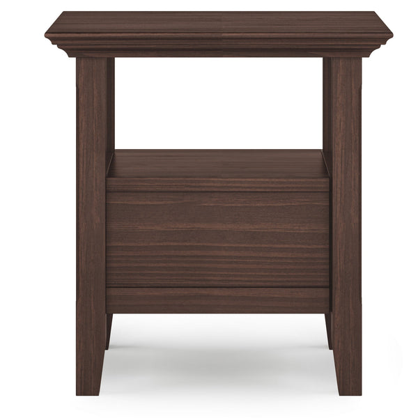 Warm Walnut Brown | Amherst End Side Table