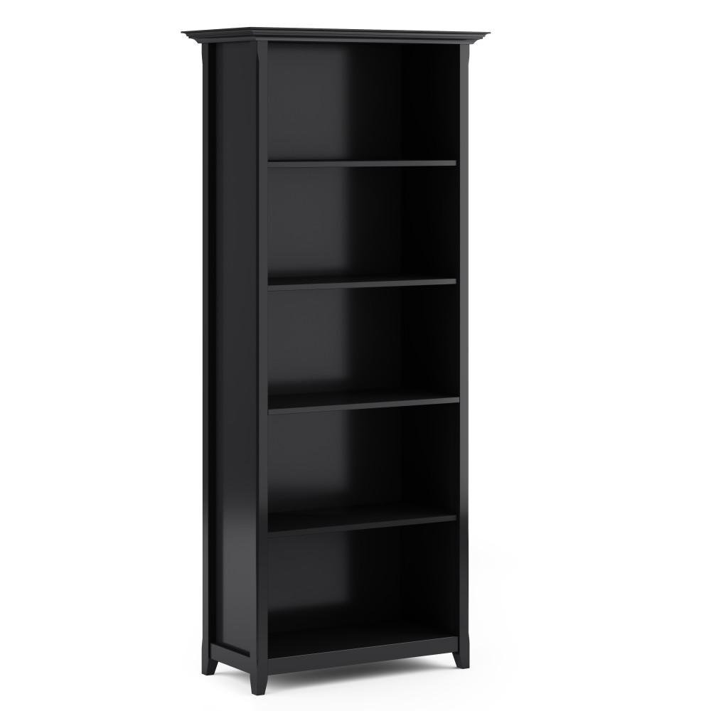 Black | Amherst 5 Shelf Bookcase