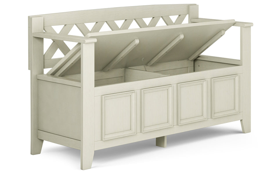 Antique White | Amherst Entryway Bench