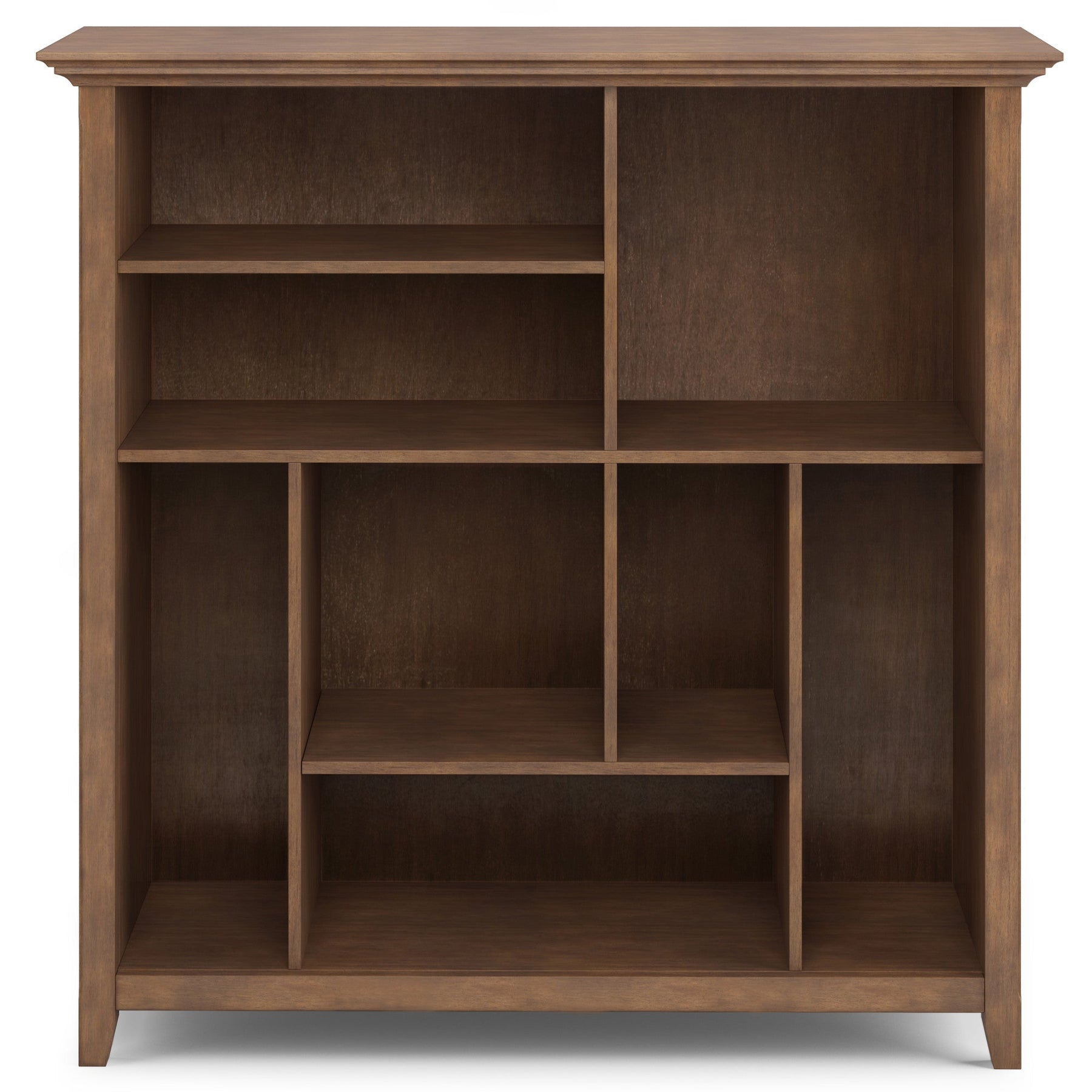 Rustic Natural Aged Brown | Amherst Multi-Cube Bookcase & Storage Unit