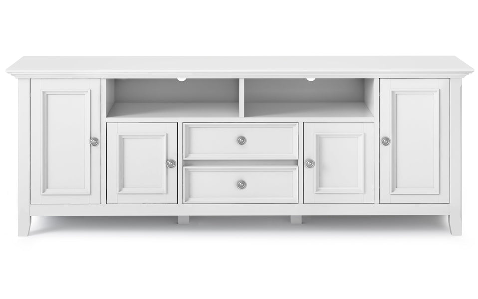 White | Amherst 72 inch Wide TV Media Stand