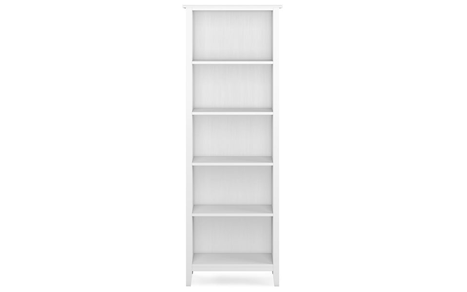 White | Artisan 5 Shelf Bookcase