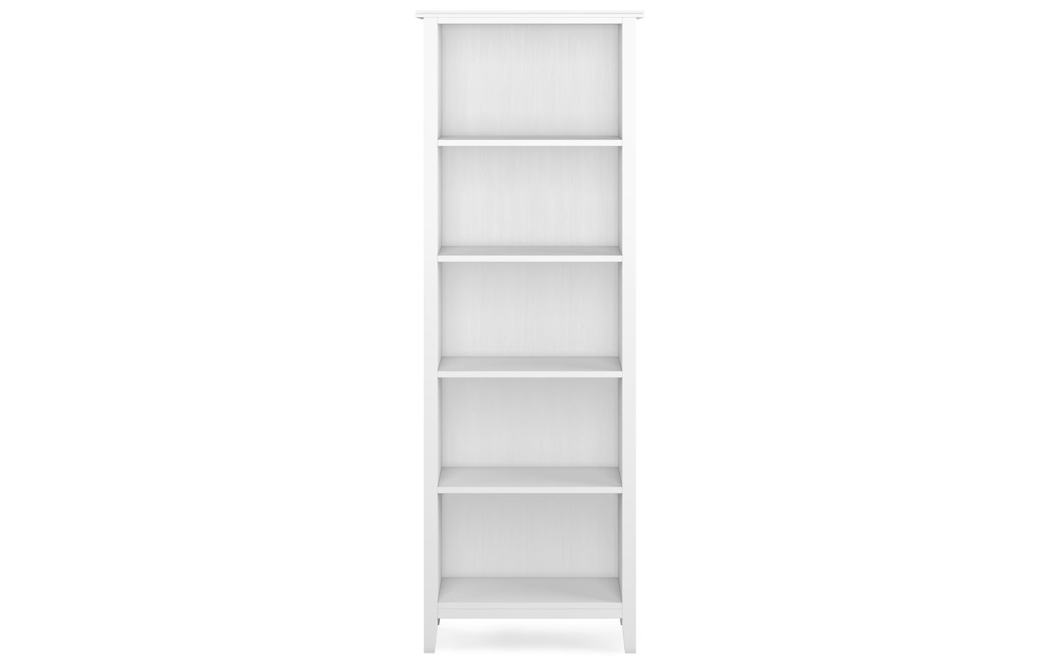 White | Artisan 5 Shelf Bookcase