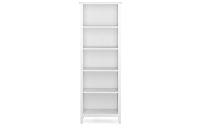 White | Artisan 5 Shelf Bookcase