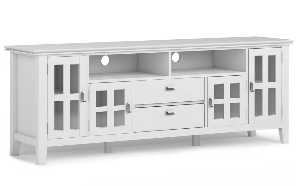 White | Artisan 72 inch Tall TV Stand