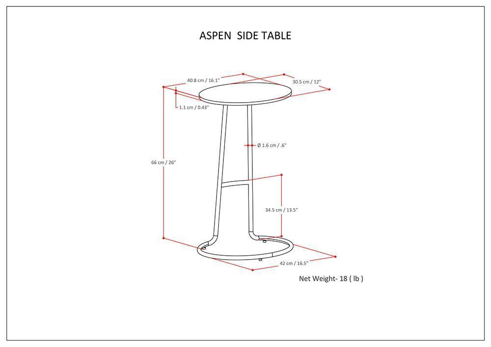 Aspen Marble Side Table