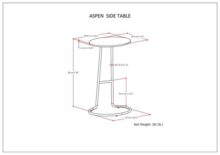 Aspen Marble Side Table