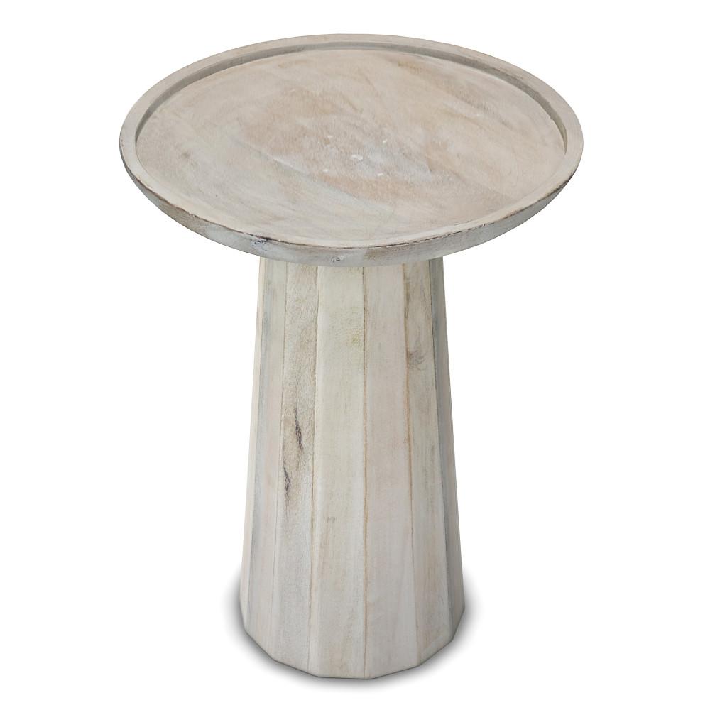 White Wash | Dayton Wooden Accent Table