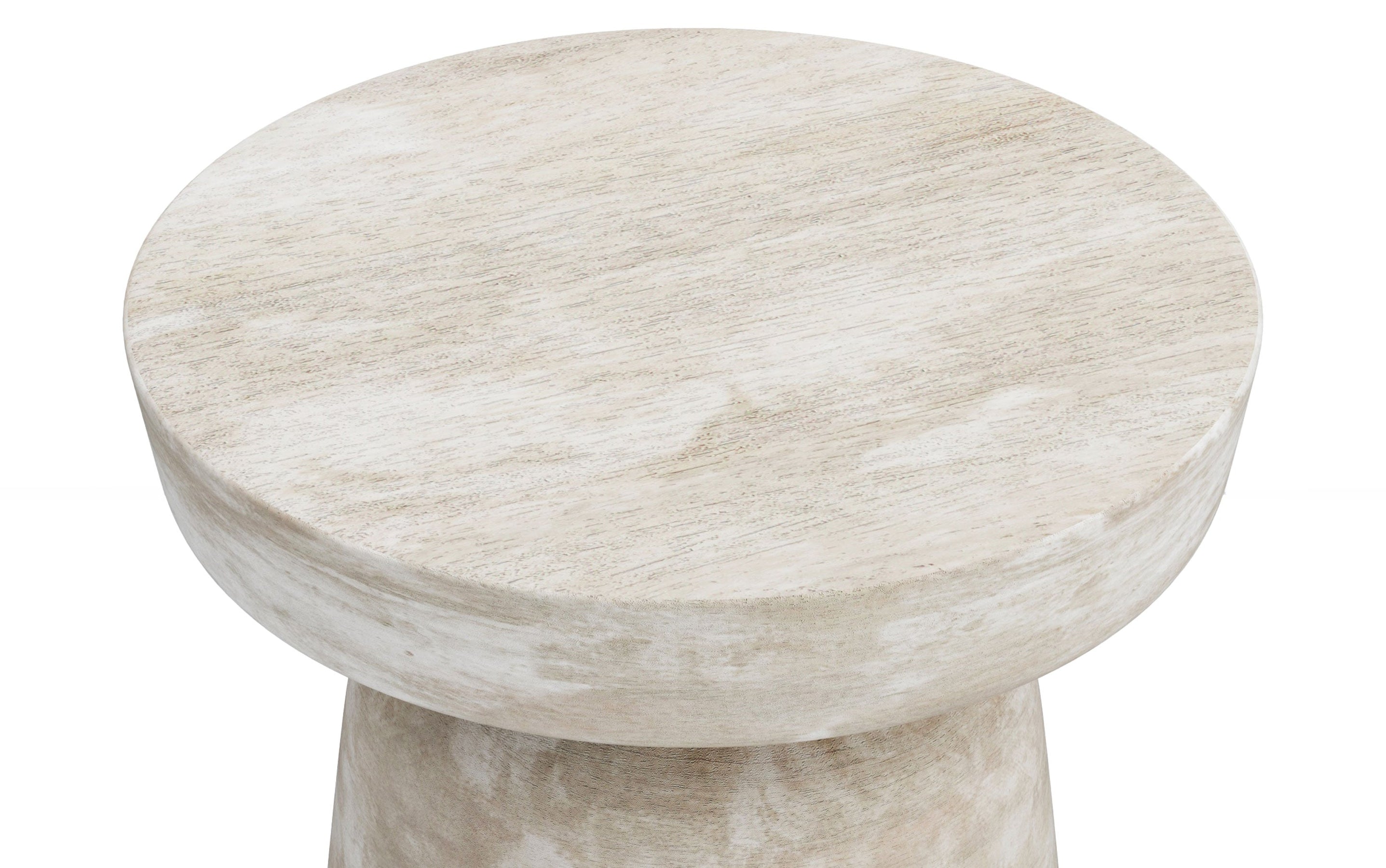 Distressed White Wash | Robbie Accent Table