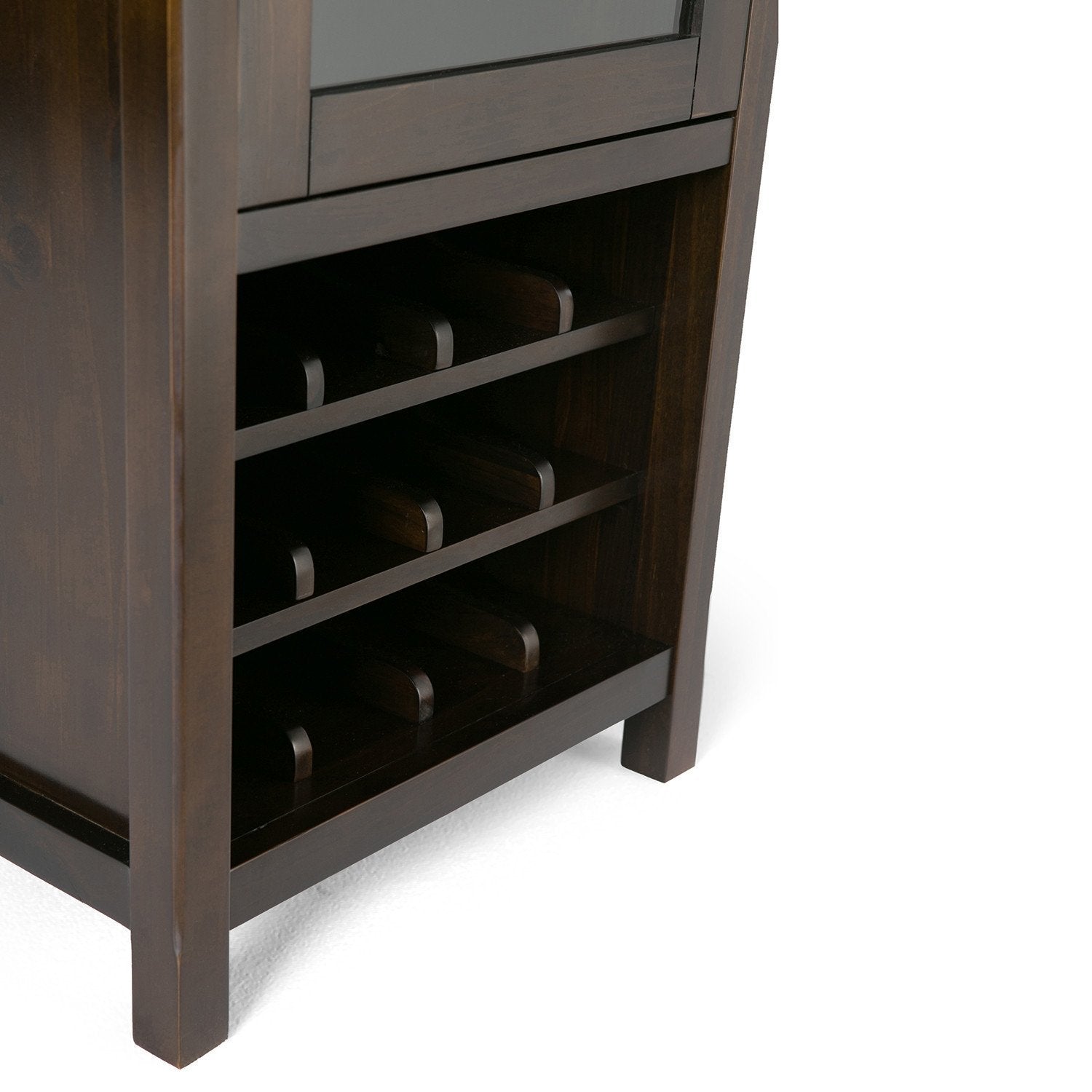 Rich Tobacco Brown | Avalon Wine Rack & Storage Cabinet