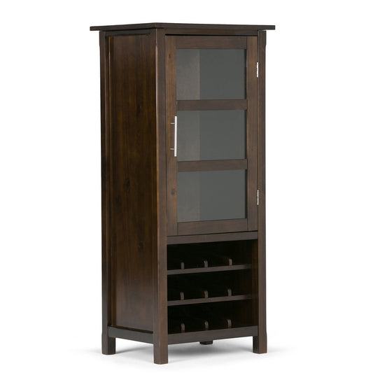 Rich Tobacco Brown | Avalon Wine Rack & Storage Cabinet