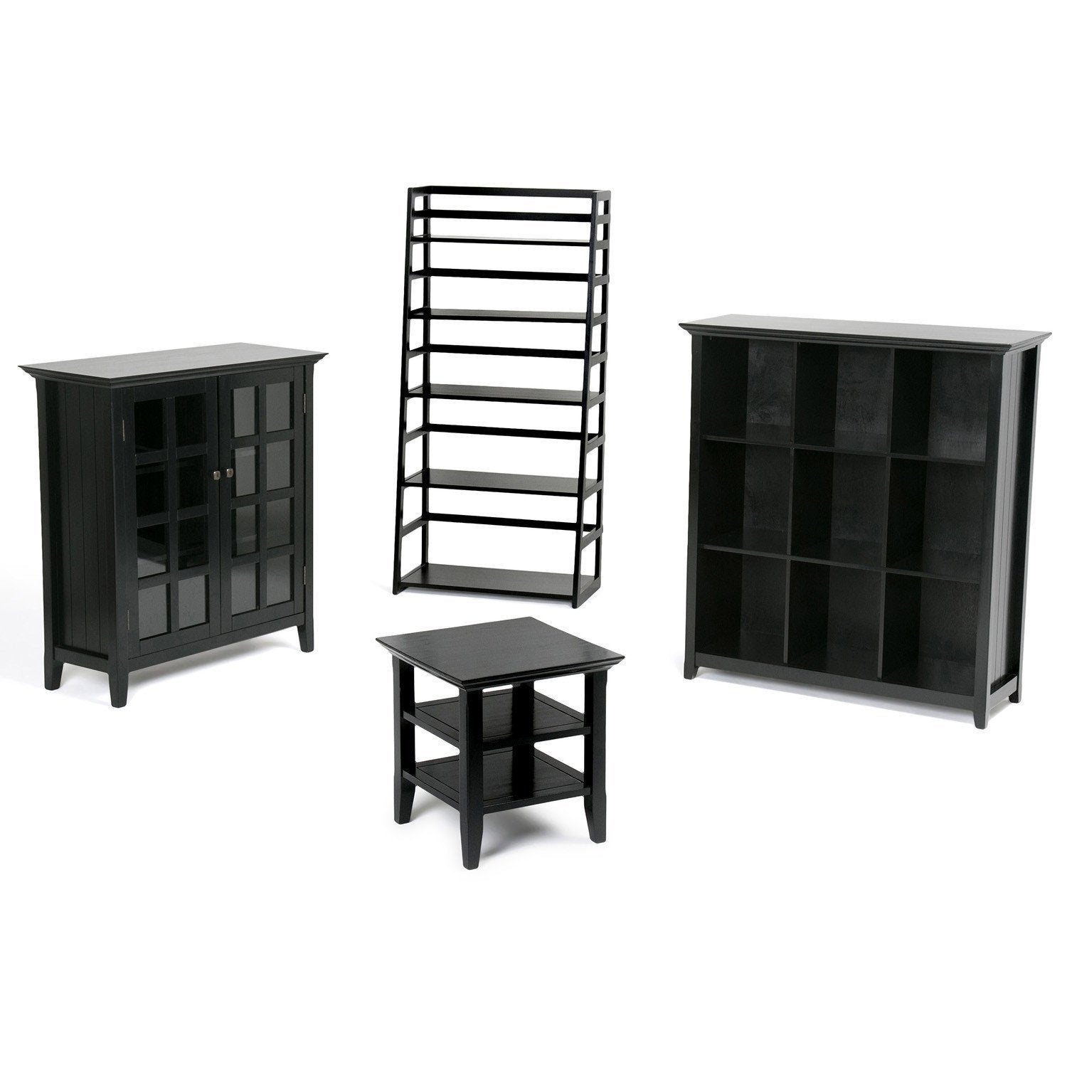 Black | Acadian Nine Cube Bookcase & Storage Unit