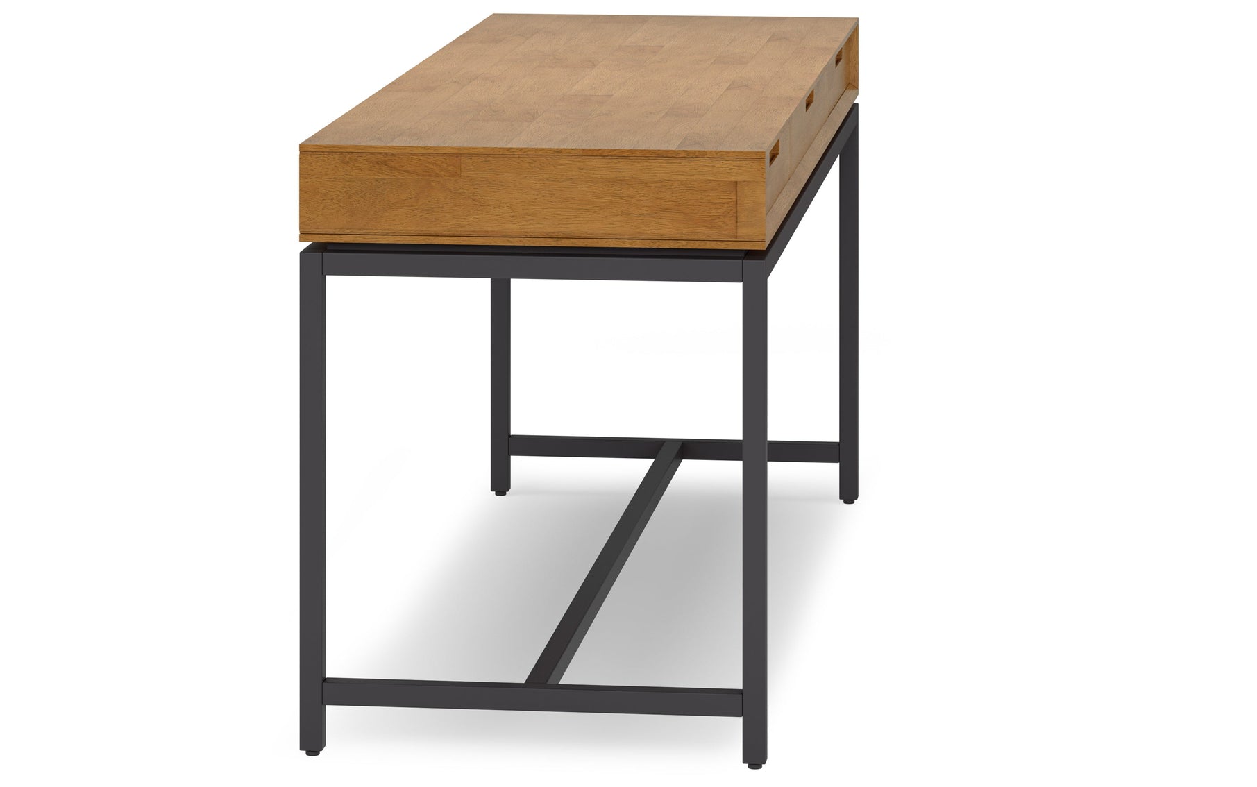 Medium Saddle Brown | Banting Mid Century Wide Desk
