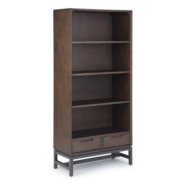 Walnut Brown Solid Wood - Rubber | Banting Bookcase