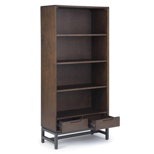 Walnut Brown Solid Wood - Rubber | Banting Bookcase