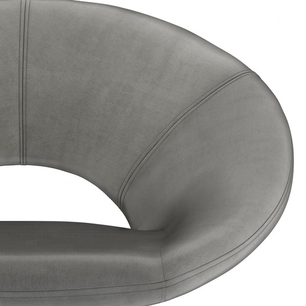 Grey Velvet Fabric | Barrett Accent Chair
