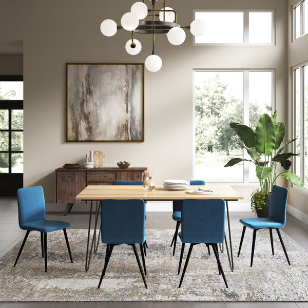 Blue Velvet Fabric | Baylor Dining Chair (Set of 2)