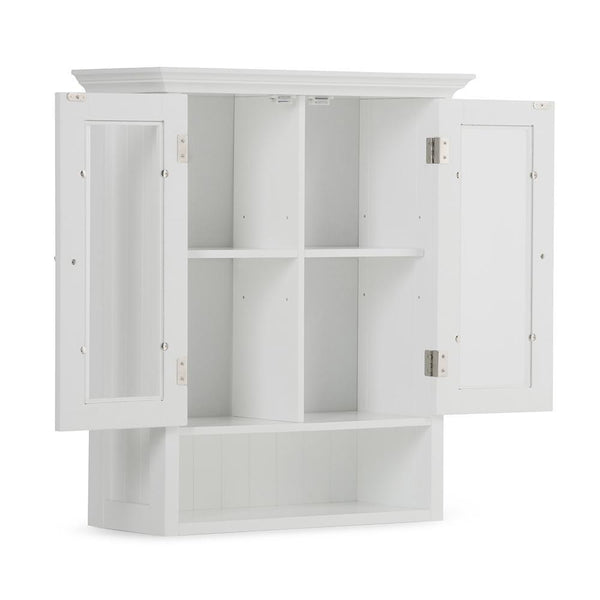 Pure White | Acadian Double Door Wall Cabinet