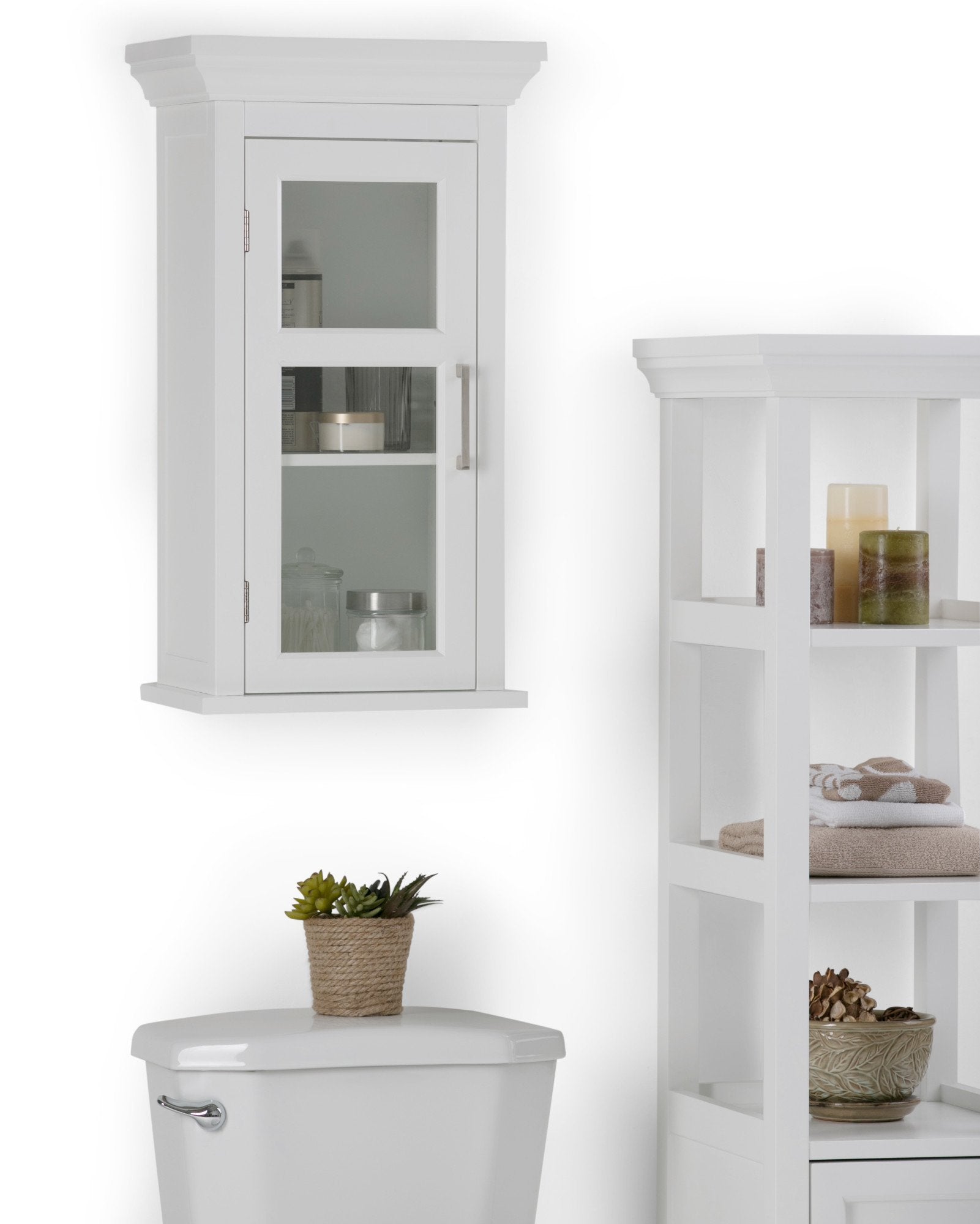 Pure White | Avington Single Door Wall Cabinet