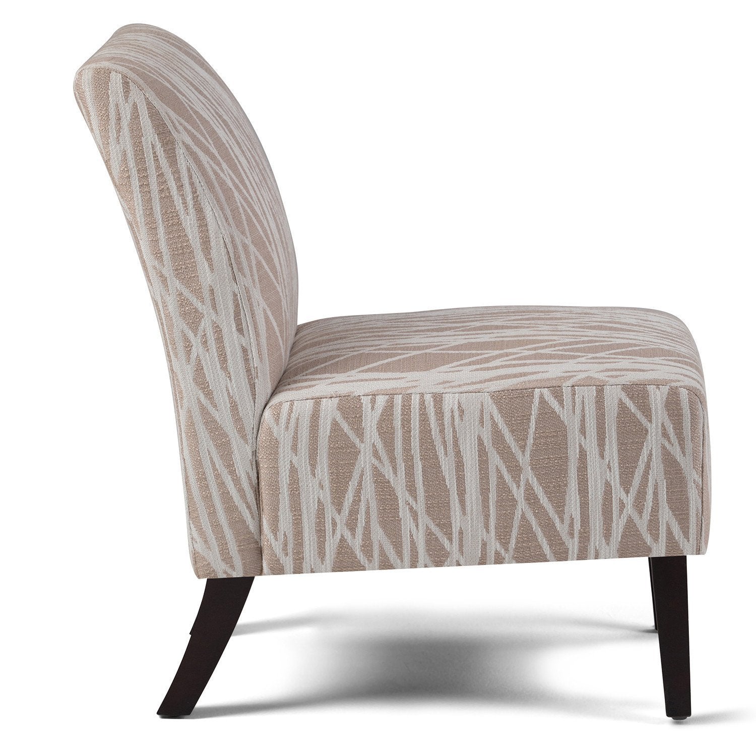 Beige and White | Woodford Accent Chair