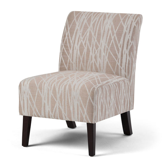 Beige and White | Woodford Accent Chair