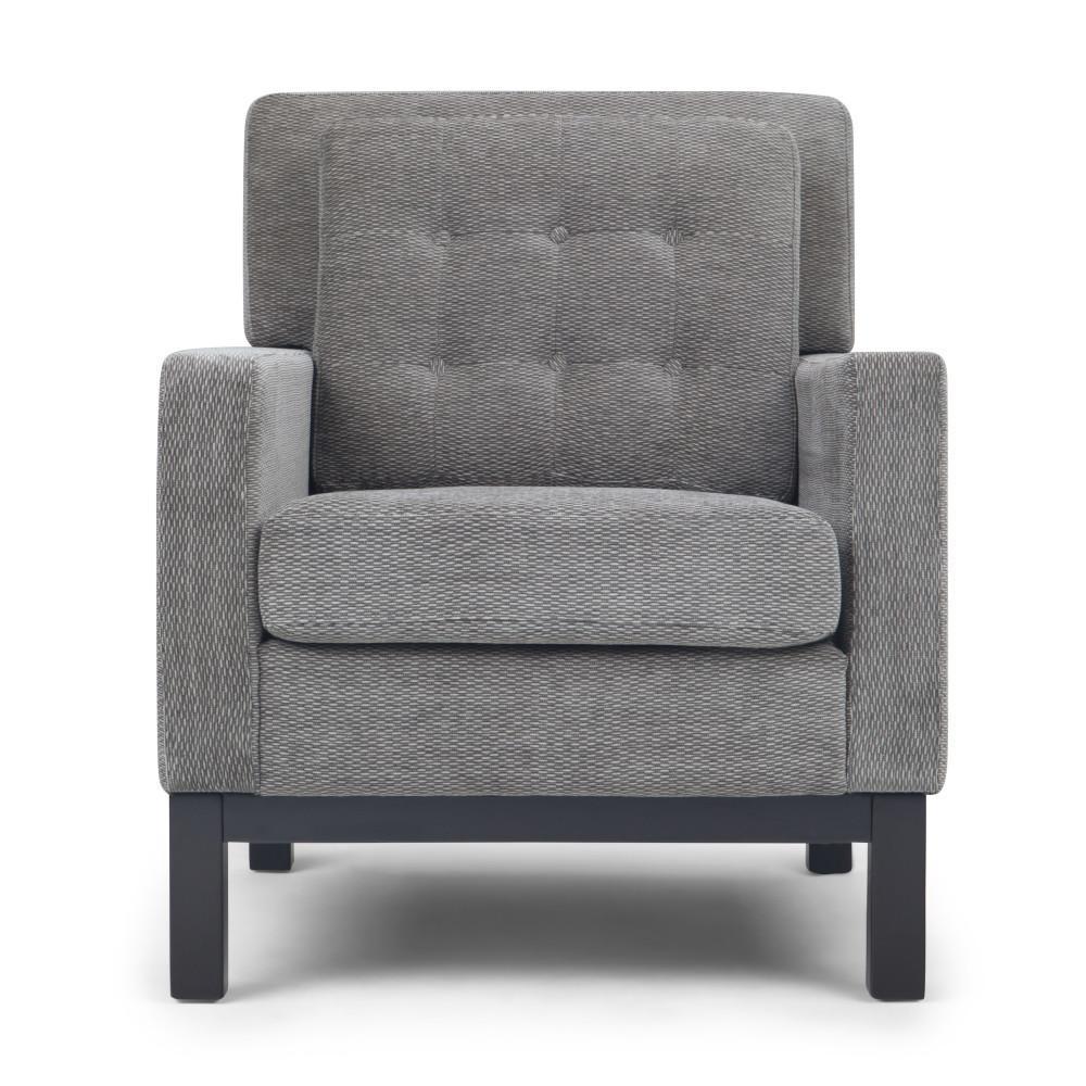 Pewter Linen Style Fabric | Carrigan Club Chair